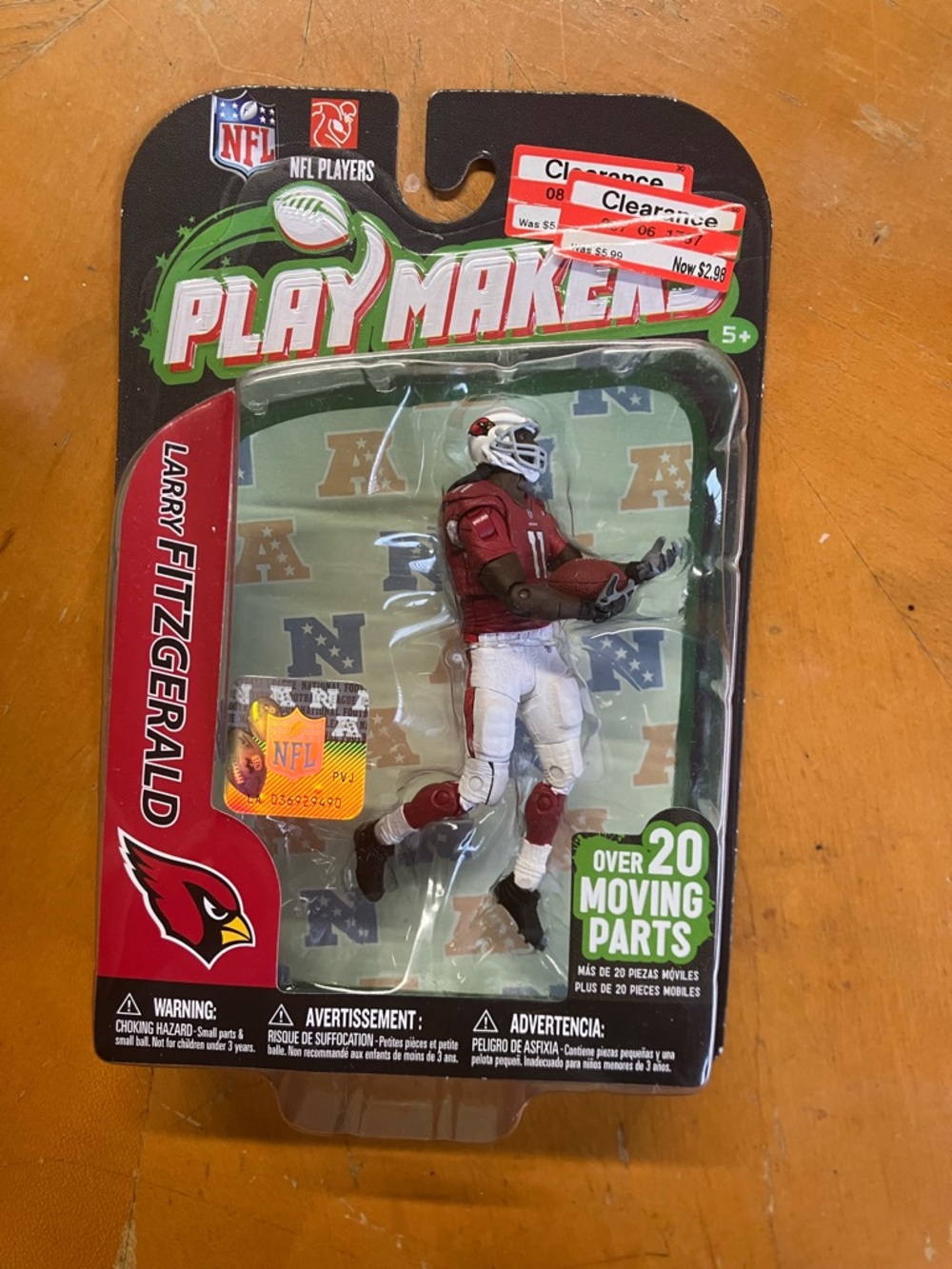 McFarlane Playmakers 2012 NFL Football #11 Larry Fitzgerald - Arizona Cardinals